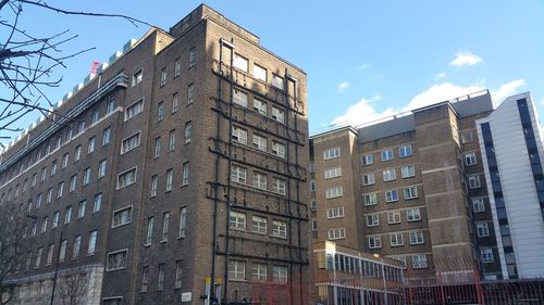 Low angle view of building against sky