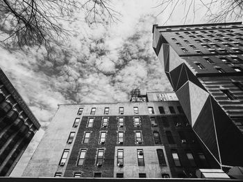 Low angle view of building against sky