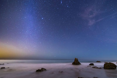 Scenic view of star field at night