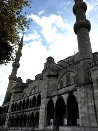 Low angle view of historical building