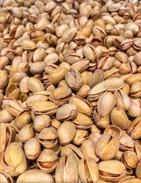 Full frame shot of pistachios