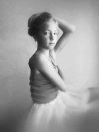 Portrait of young woman