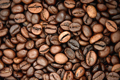 Full frame shot of coffee beans