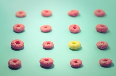 Close-up of food on white background