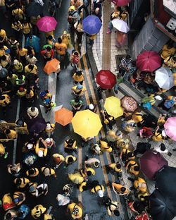 Group of people in market