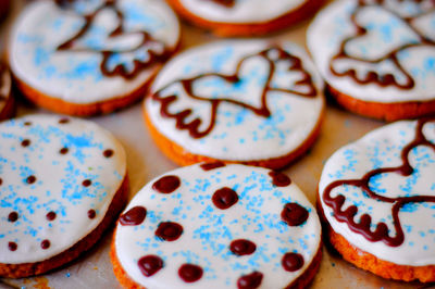 Hand decorated sugar cookies.