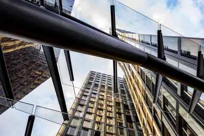 Low angle view of buildings against sky