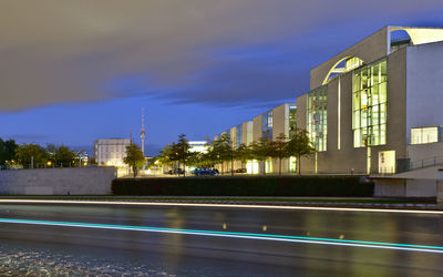View of skyscrapers in city