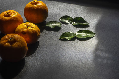 Close-up of fruits on table