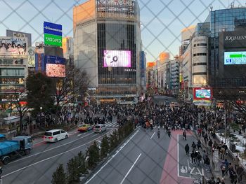 Crowd in city