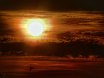 Scenic view of sky at sunset