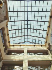 Low angle view of ceiling