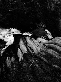 Rock formation in water