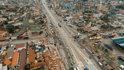 Aerial view of the industrial area in dar es salaam