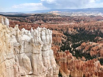 View of rock formations