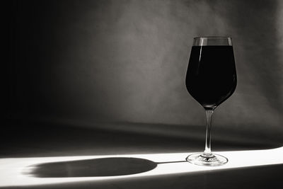 Close-up of wine glass on table