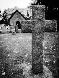 Cemetery against sky