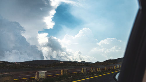 Panoramic view of landscape against sky