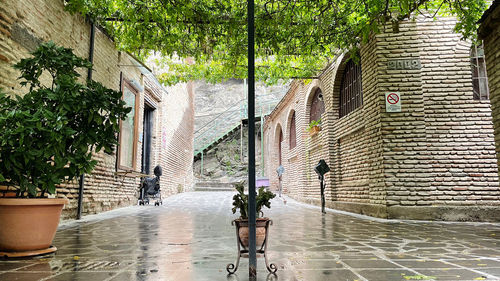 View of fountain in front of building