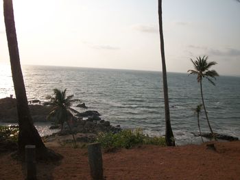 Scenic view of calm sea against sky