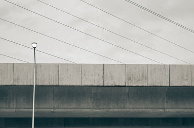 Low angle view of bridge against sky