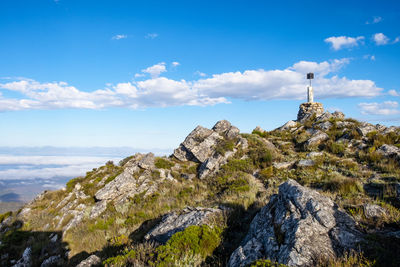 Arangieskop mountain peak summit pillar 