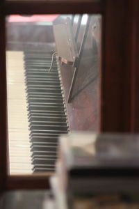 Close-up of piano