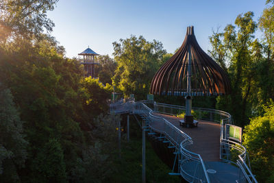 View of bridge in park