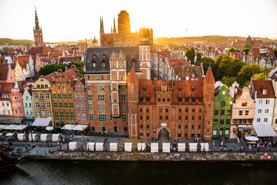 View of buildings in city