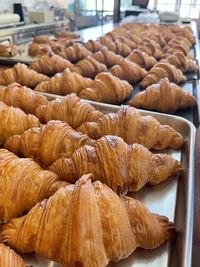 Close-up of pumpkins for sale in store