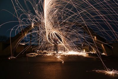 Light painting at night