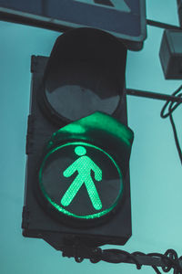 Close-up of road sign