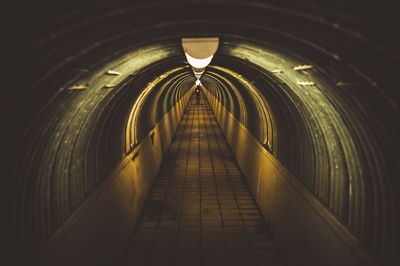 View of empty subway