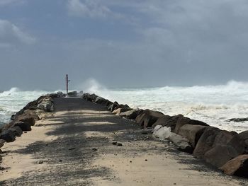 Scenic view of sea against sky