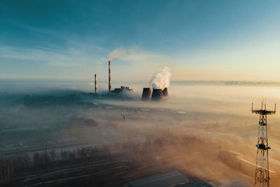 Scenic view of factory