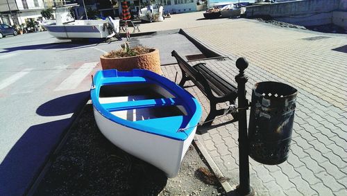 Boats in river