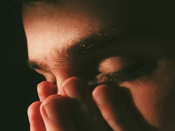 Close-up of hands