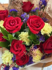 Close-up of rose bouquet