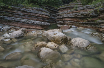 Rocks in water