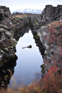 Rocks in sea