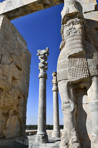 Low angle view of a temple