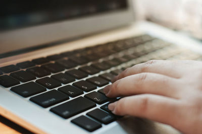 Close-up of computer keyboard