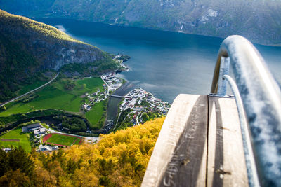 Aerial view on aurlandsvangen