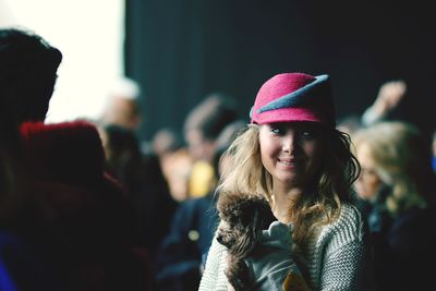 Young woman looking away