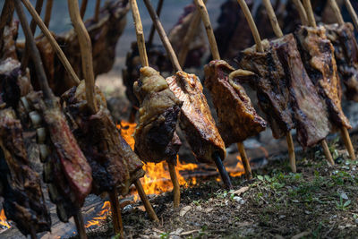 Asado tradicional misionero paraguayo