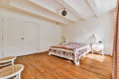 View of bed in bedroom