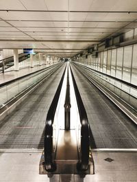 View of escalator in airport