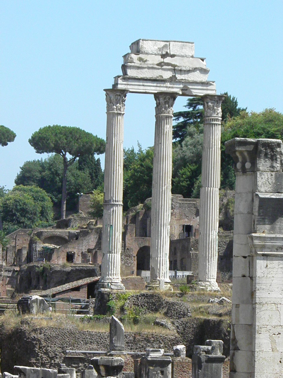 VIEW OF OLD RUINS
