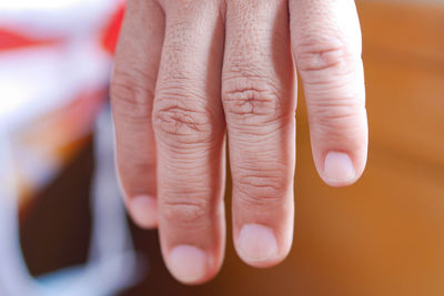 Close-up of hands