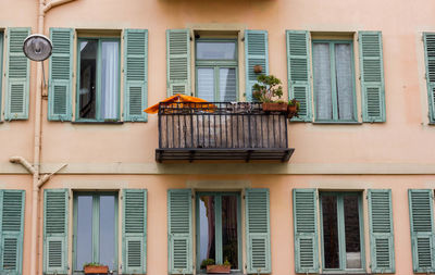 Low angle view of residential building